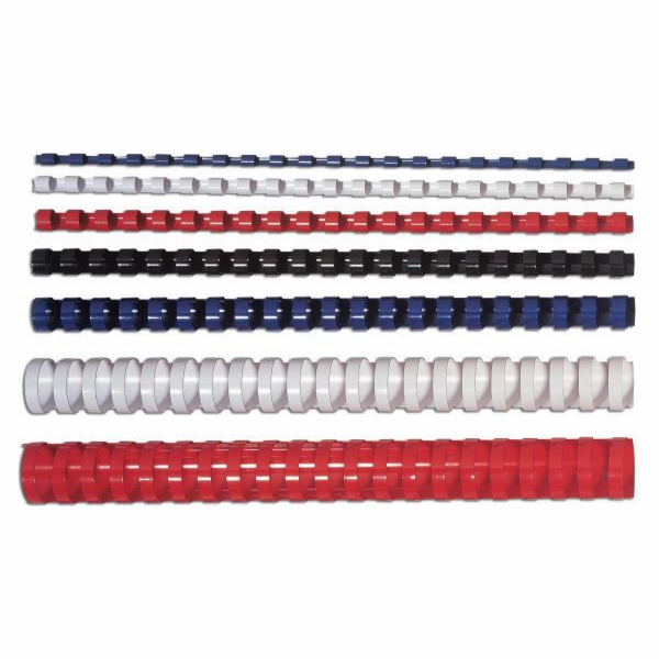 Fellowes kulatý plastový hřbet 19 mm černý, 100 ks 121-15...