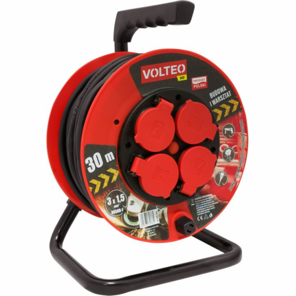 Volteo&nbsp;Prodlužovací&nbsp;kabel&nbsp;Heavy&nbsp;Duty&nbsp;na&nbsp;bubnu&nbsp;30m&nbsp;H05RR-F...