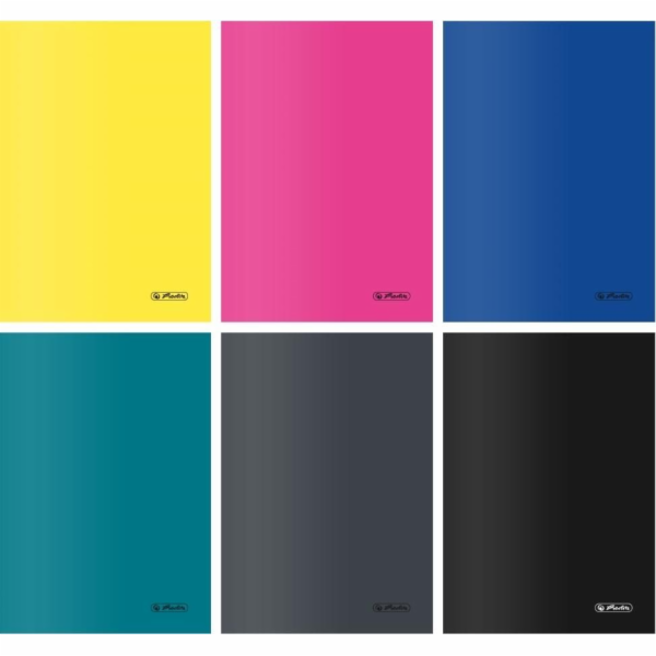 Herlitz Zápisník A5/60K PP Colors line (5 ks)