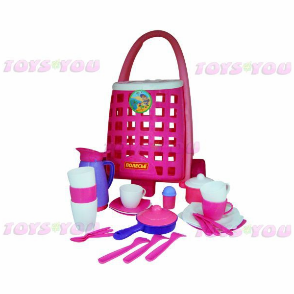 Polesie Trakař + 31dílná sada nádobí (54968 POLESIE)