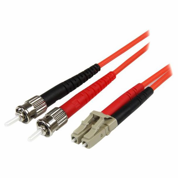 StarTech Patchcord Fiber Optic, LC-ST, Multimode 50/125 D...