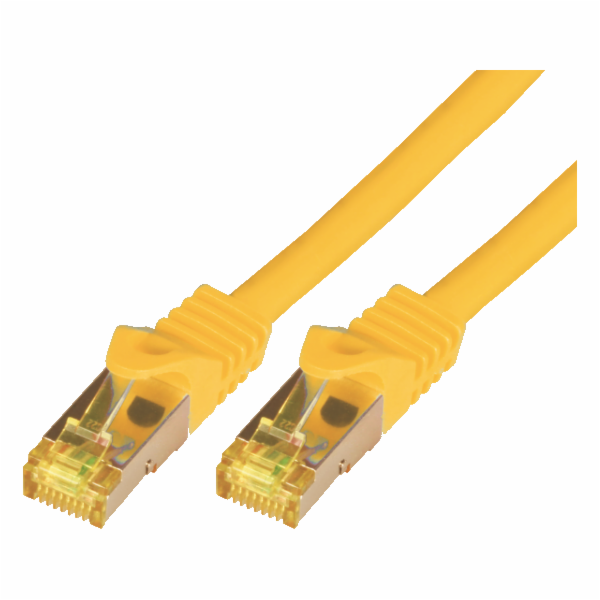Mcab patchcord, Cat7, S-FTP, PIMF, LSZH, 20m, žlutý (3760)