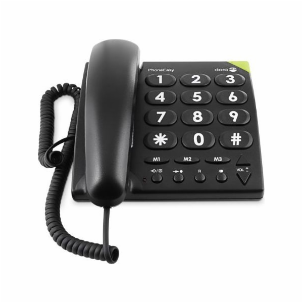Doro Pevná linka Doro PhoneEasy 311C, černá