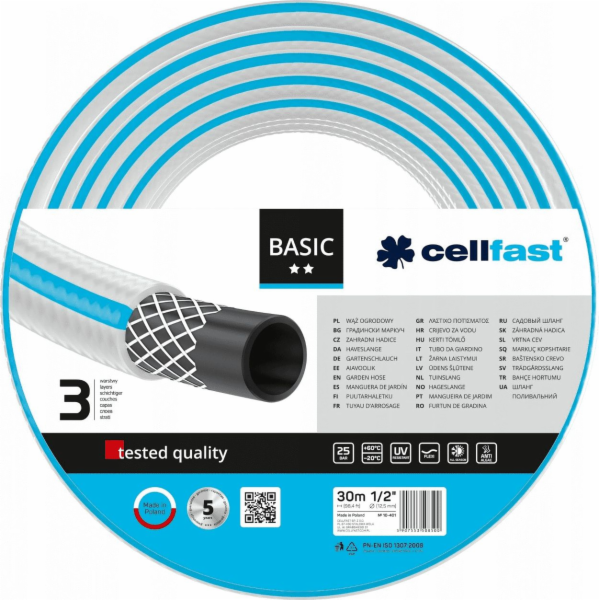 Cellfast Zahradní hadice Basic 1/2" 30 m (10-401)