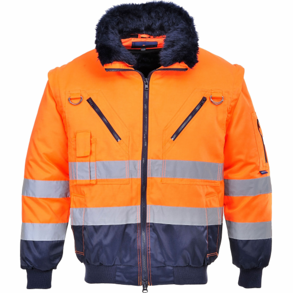 Portwest Pj50 Bomber Jacket Hi-Vis 4v1 XL