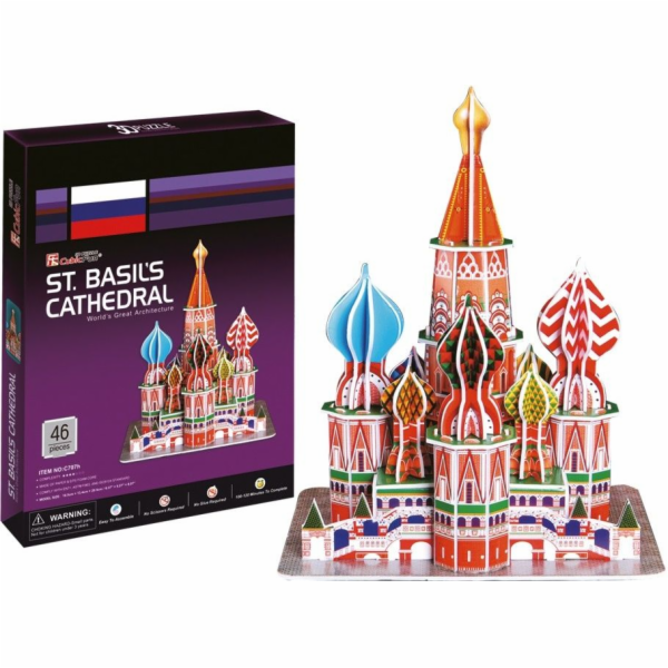 Cubicfun 3D puzzle - Chrám Vasila Blaženého, 214 dílků (G...