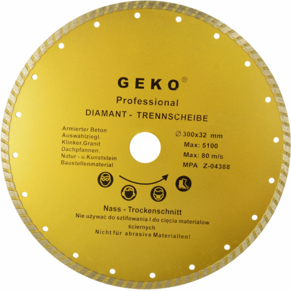 Geko Disc pr. 300x8x32mm turbo GEKO PROFI (20)
