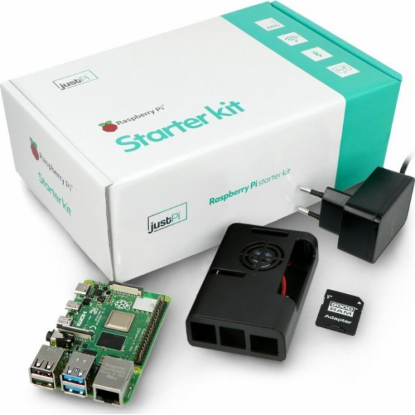 JustPi Startovací sada 4 Model B 4GB RAM (RPI-15064)