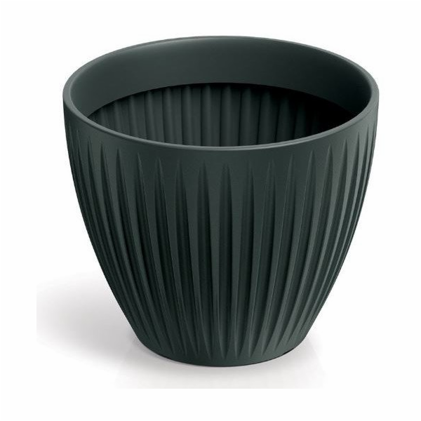 Prosperplast KULATÝ KVĚTINÁČ LATIA - ANTRACIT