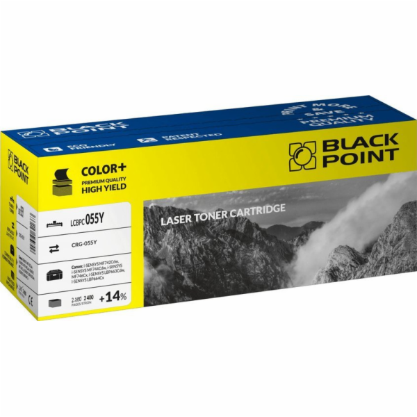 Black Point Toner BLACK POINT LCBPC055Y, náhrada za CANON...