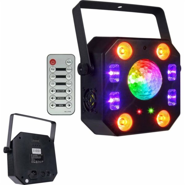 LIGHT4ME&nbsp;TURBO&nbsp;FLOWER&nbsp;disko&nbsp;efekt&nbsp;LED&nbsp;PAR&nbsp;UV&nbsp;koule&nbsp;lasero...