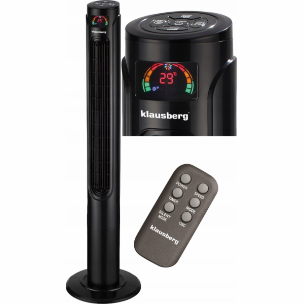 Klausberg&nbsp;podlahový&nbsp;ventilátor&nbsp;s&nbsp;dálkovým&nbsp;ovládáním&nbsp;55W&nbsp;K...