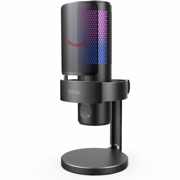Fifine Herní kondenzátorový mikrofon A9 USB RGB Plug&Play