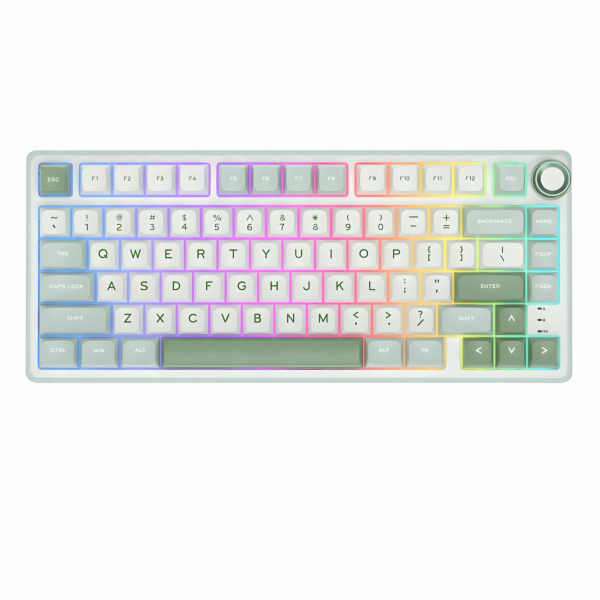 Royal Kludge RK R75 RGB Sky Cyan klávesnice | 75%, Hot-sw...