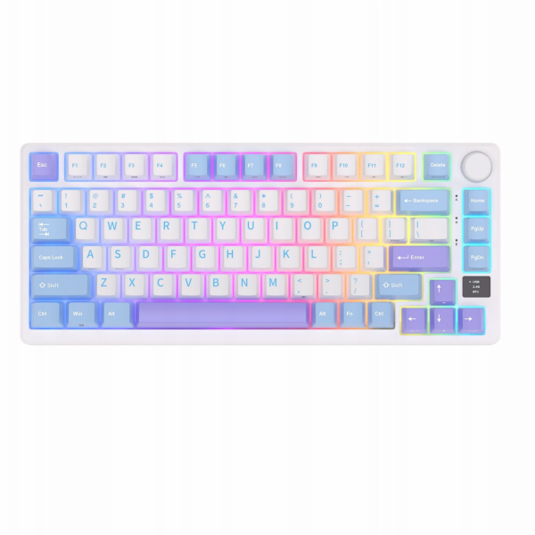 Royal Kludge RK M75 - US išdestymas - Sidabrinis Switches...