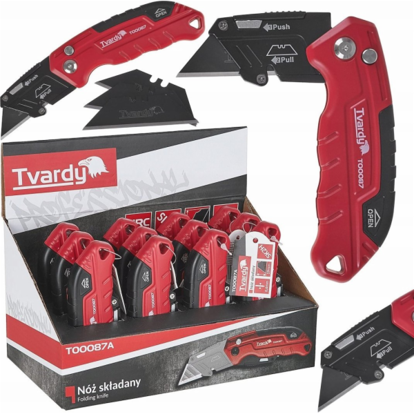Tvardy Skládací nůž FASTFOLD s lichoběžníkovou čepelí 60x...