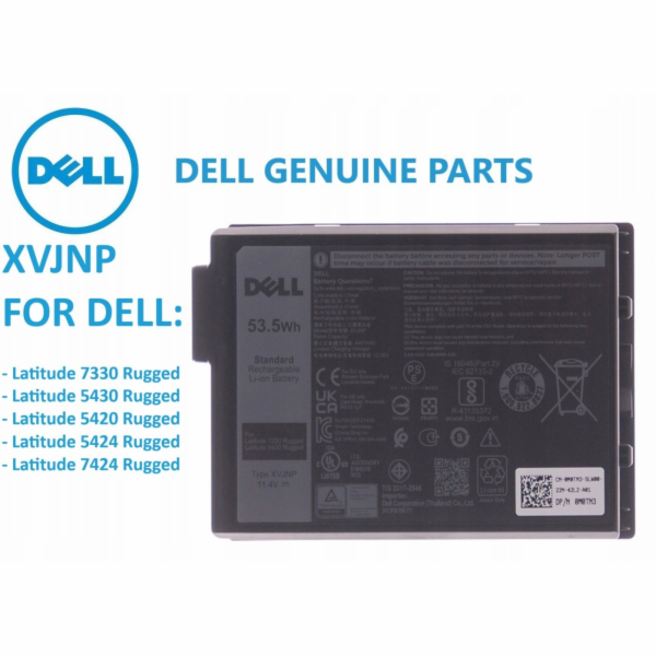 Dell 53,5Wh 3článková lithium-iontová baterie pro noteboo...