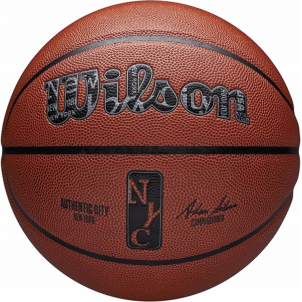 Wilson Míč NBA Authentic City New York WZ2016001XB oranžo...