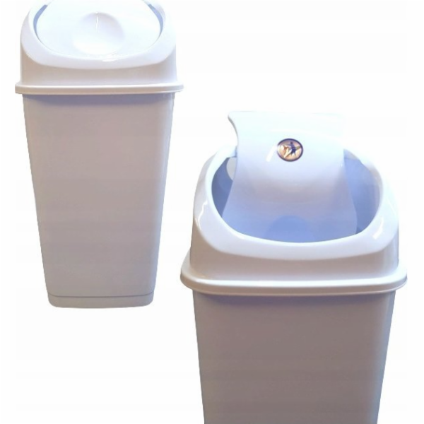 Katex SLIM výklopný kontejner 35 l bílý 355x285x577 mm