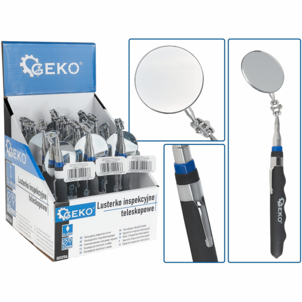 Geko Teleskopické inspekční zrcátko 24–69 cm