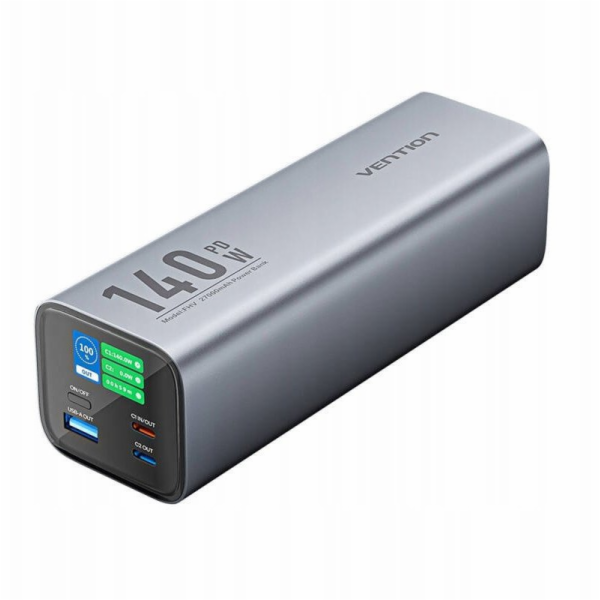 Vention Powerbanka LED displej 27000mAh 140W FHVH0 (šedá)