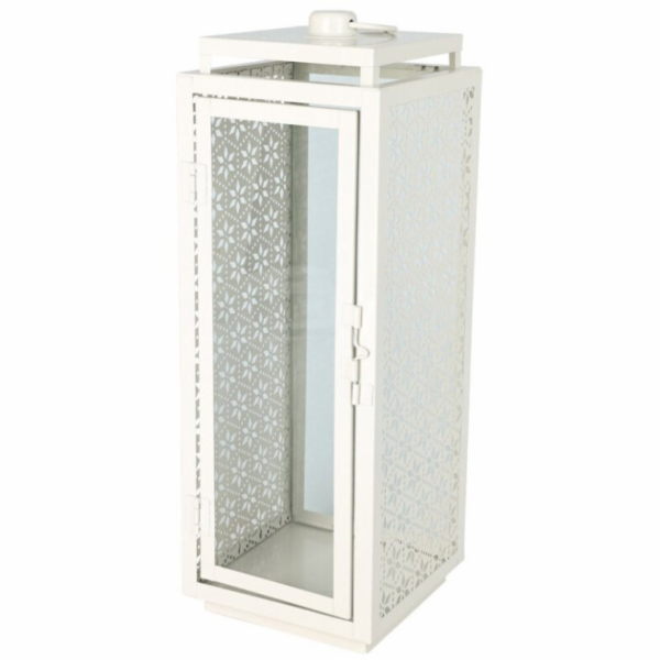 ProGarden Kovová lucerna na svíčku, 14,5 x 14,5 x 39 cm