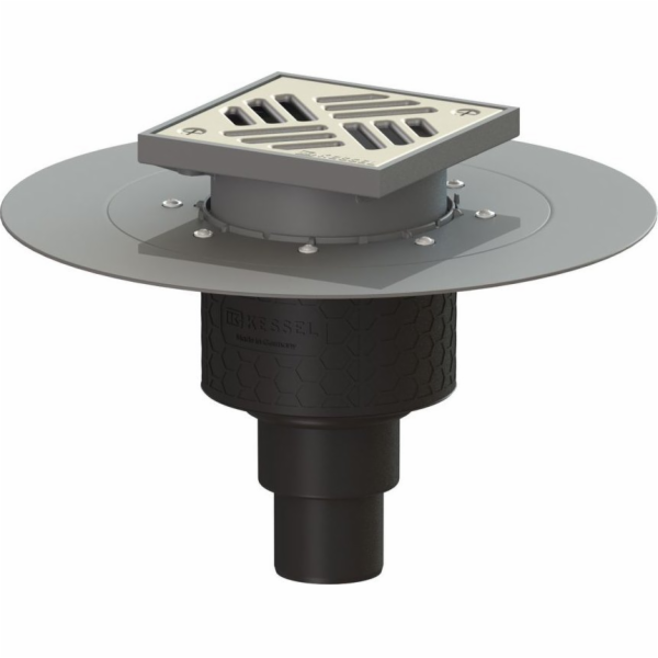 Kessel Odtok Ecoguss DN 50, svislý odtok, s nerezovou mří...