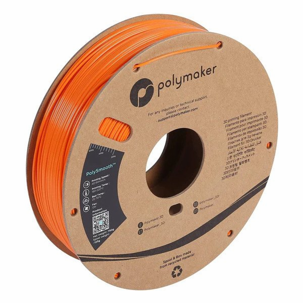 Polymaker Filament PolySmooth PVB 1,75 mm, 0,75 kg - oran...