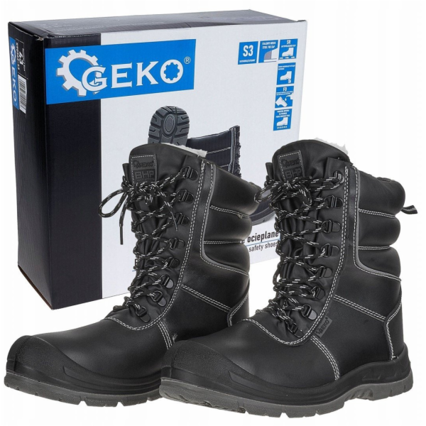 Geko Zimní zateplená bezpečnostní pracovní obuv S3 SR FO ...