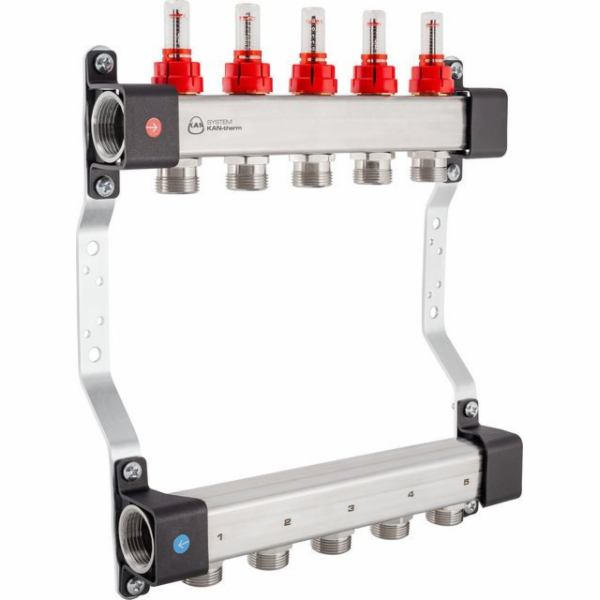 KAN-therm Rozdělovač InoxFlow s průtokoměry (řada UFN) - ...