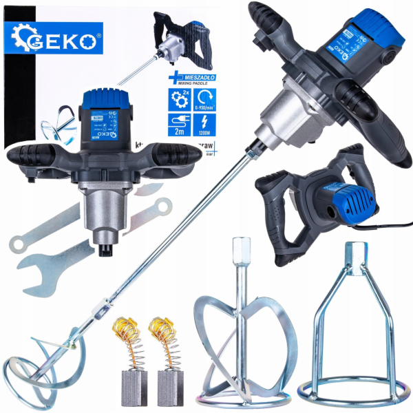 Geko Elektrický míchač na barvy a malty 1200W 2 rychlosti...