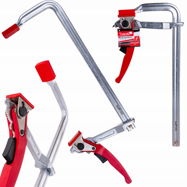 Tvardy Kovaná ráčna svěrka typ F 300x120mm (16)