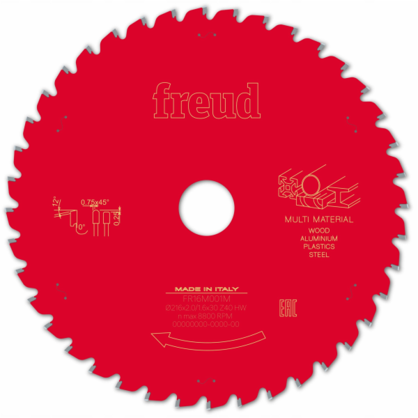 Norton Clipper Pilový kotouč FR16M001M 216X30-40