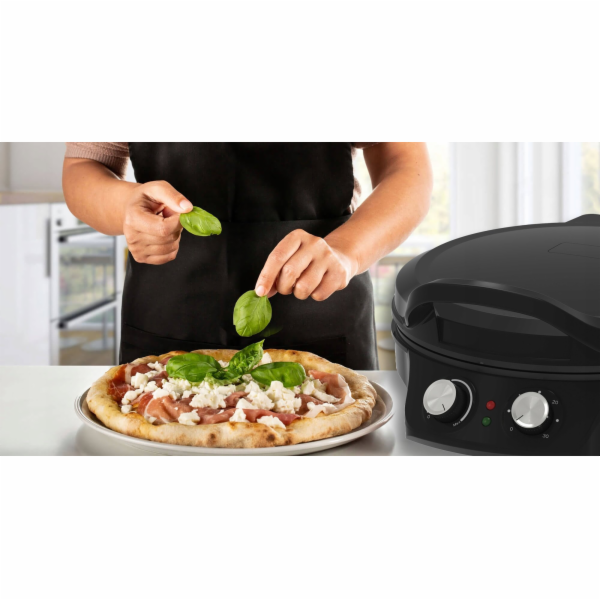 LTC Mini elektrická trouba, toustovač na pizzu kulatý 30 ...