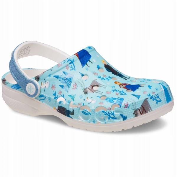 Crocs Dětské dřeváky Frozen Baya 210352-90H modré 34/35