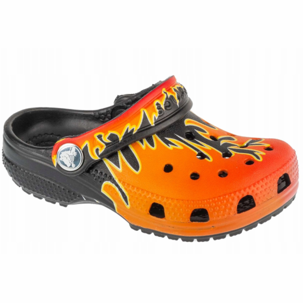 Crocs Dětské dřeváky Classic Flame 211214-0C4 Černé 23/24