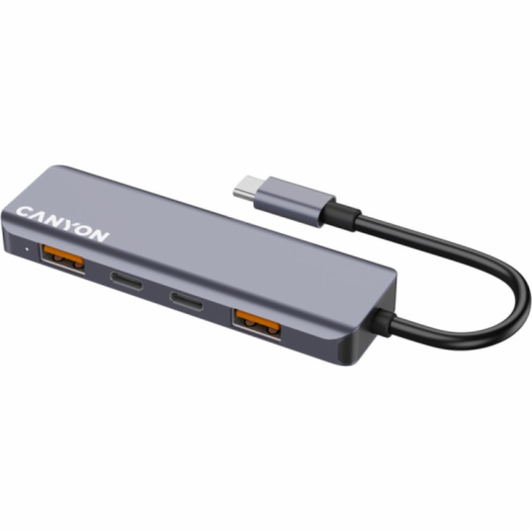 Canyon Hub DS-18 5v1 USB-C šedý