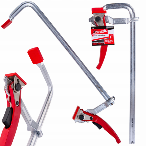 Tvardy Kovaná ráčna svěrka typ F 300x80mm (20)