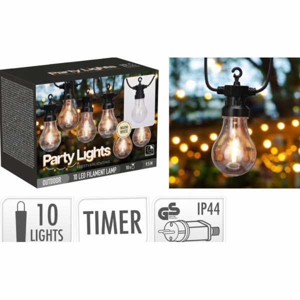 ProGarden Girlanda s 10 LED světly