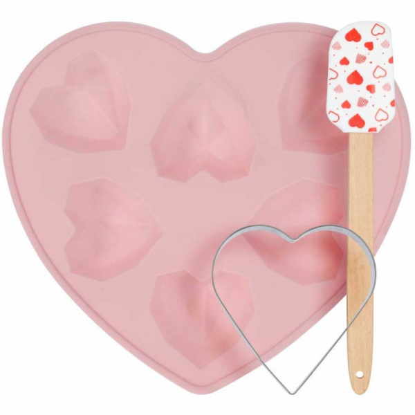 La Cucina Sada příslušenství na pečení s motivem srdce
