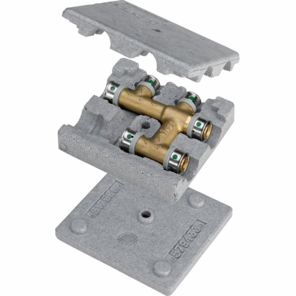 Viega Křížový prvek 16 Mosaz / leštěná (DWZ) Trubková spojka