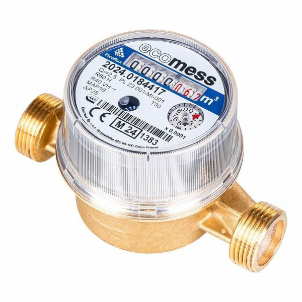 Słowik Vodoměr PICOFLUX 1/2 ZW 2,5 m3/h - datum legalizac...