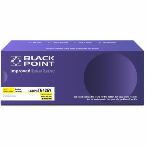 Black Point Tonerová kazeta Brother TN-426Y, originální, ...