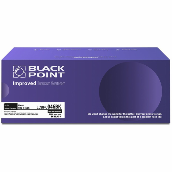 Black Point Toner Canon CRG-046BK, originální, black, bla...