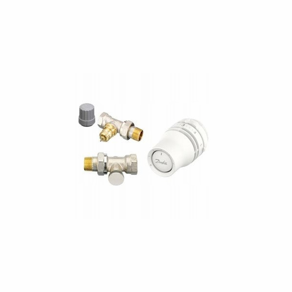 Danfoss Sada 3 kusů v krabici, 1/2 rovné RA-FN 15 S + RLV...