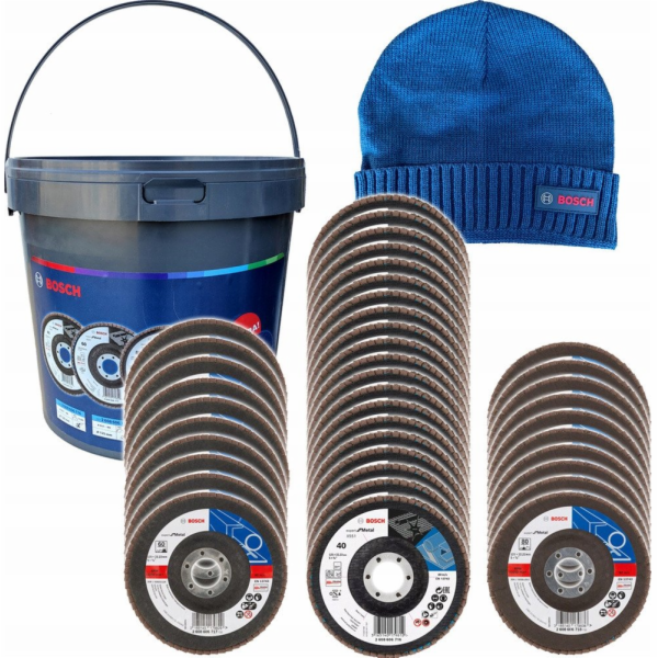 Bosch ACpromo: 40 listových disků. 40, 60, 80 + lžíce