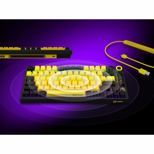 Lorgar KBP7075W Bezdrátová 75% mechanická herní klávesnic...