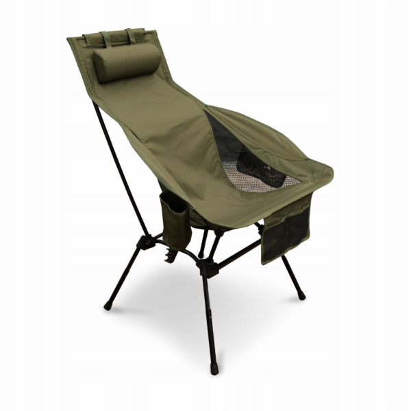 Offlander VELKÁ SKLÁDACÍ KEMPINGOVÁ ŽIDLE OLIVOVÁ