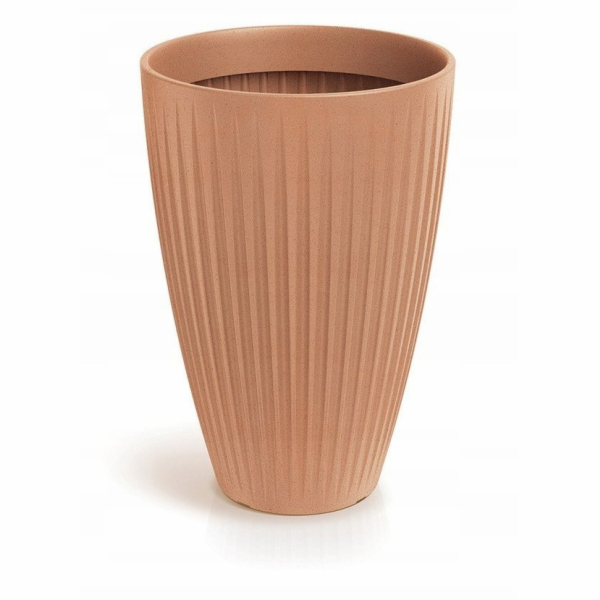 Prosperplast VYSOKÝ KULATÝ KVĚTINÁČ LATIA - TERAKOTOVÝ