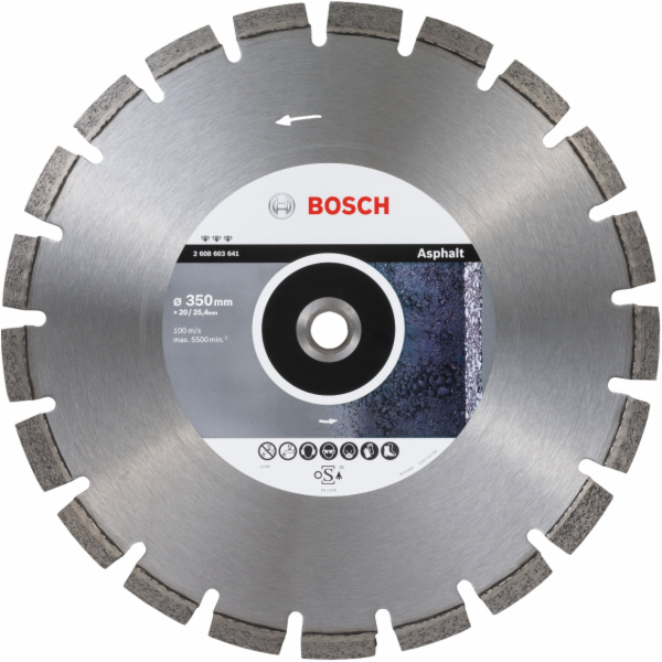 Bosch Diamantový řezací kotouč na asfalt 350x20/25,